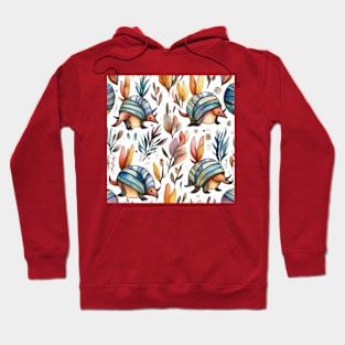 Cute armadillos pattern design Hoodie